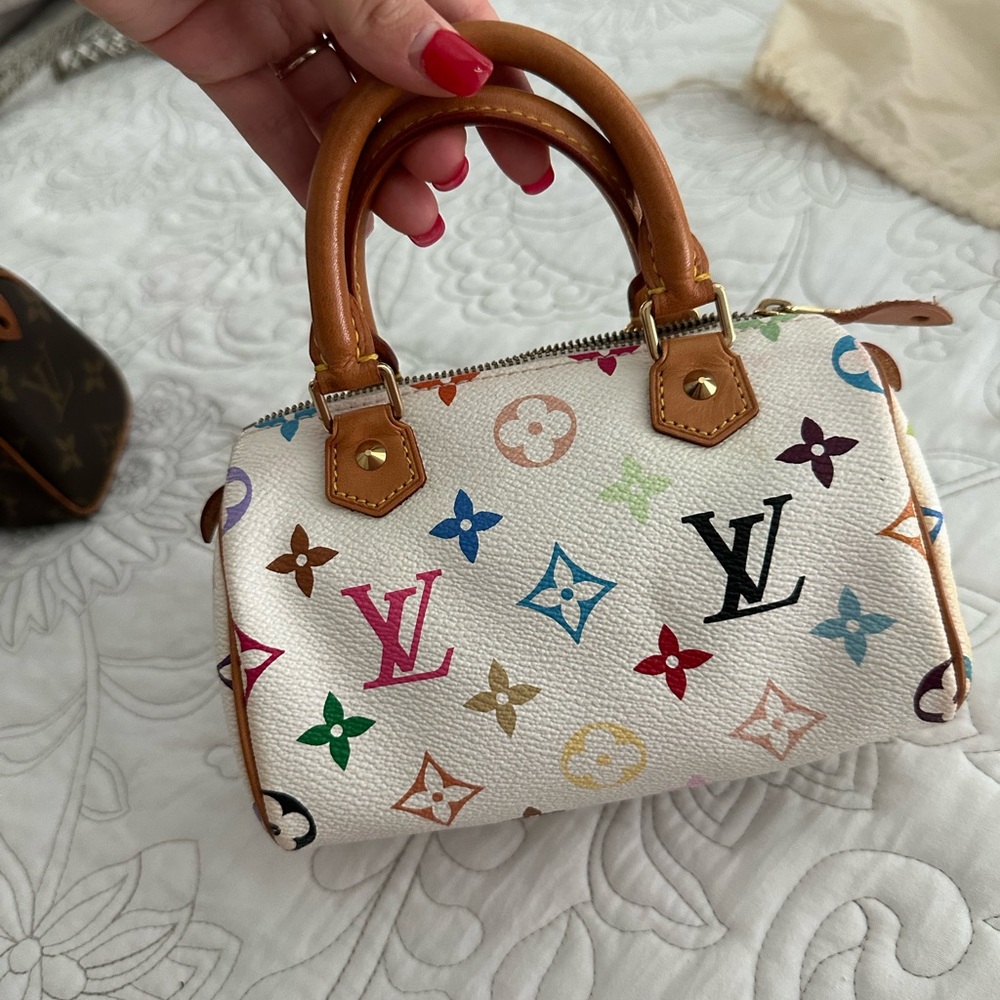 Louis Vuitton White Multicolor Mini Bag murakami